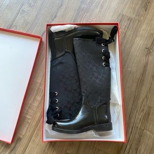 COACH rain boots